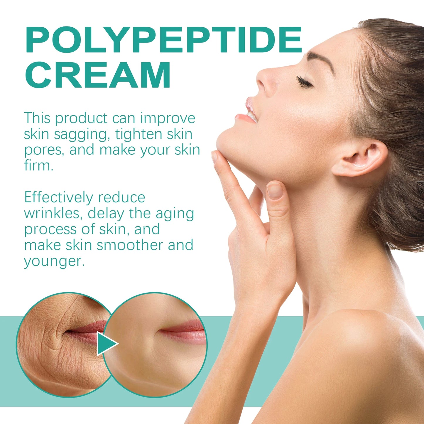 Hoygi Moisturizing Polypeptide Cream Skin Care Firming Wrinkle Removal Smooth Anti Aging Face Cream for Dry And Rough Skin
