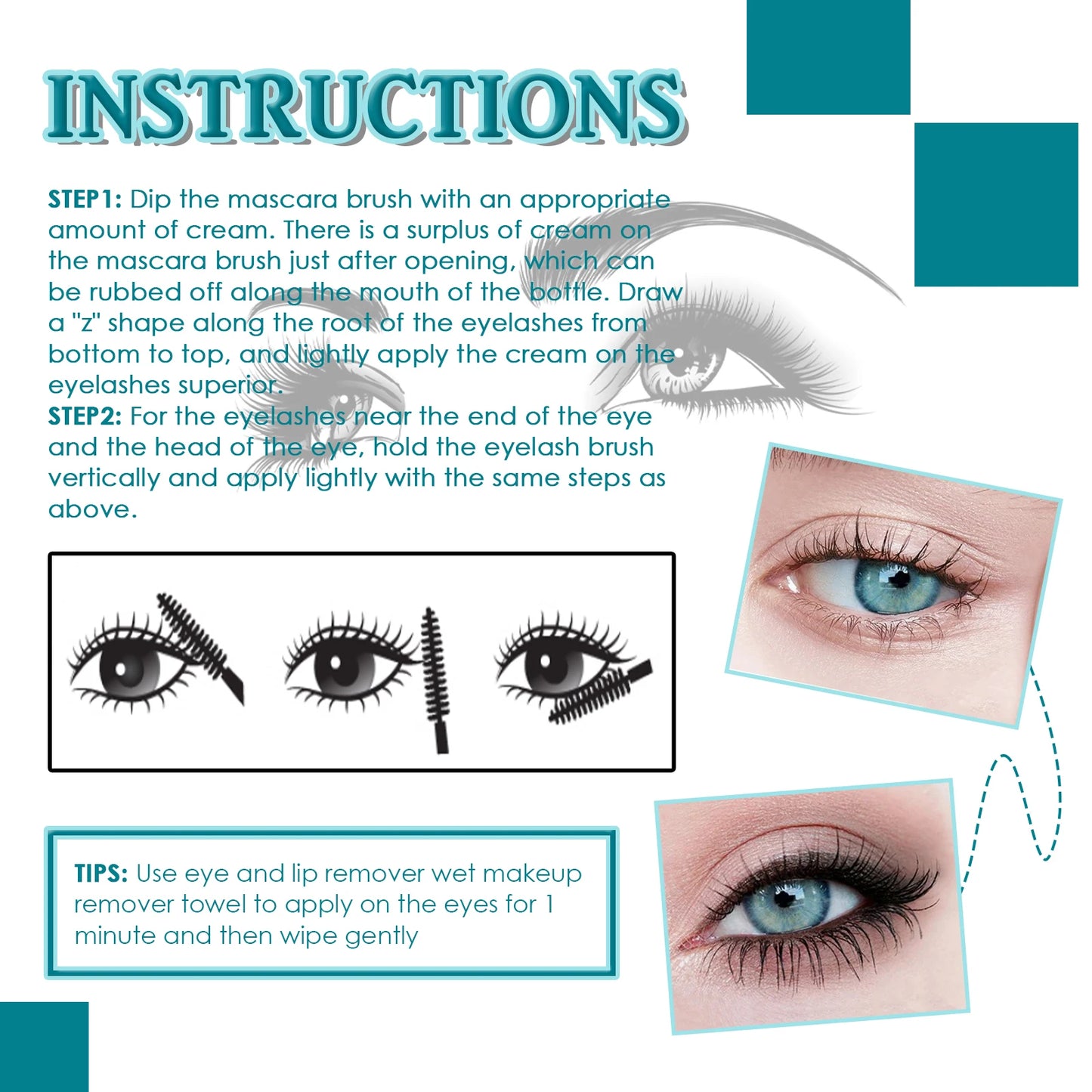 Jaysuing Mascara Liquid Lash Extensions,Natural Makeup Holding Slim Thick Curled Shaped Eyelashes Liquid Lash Extensions Mascara
