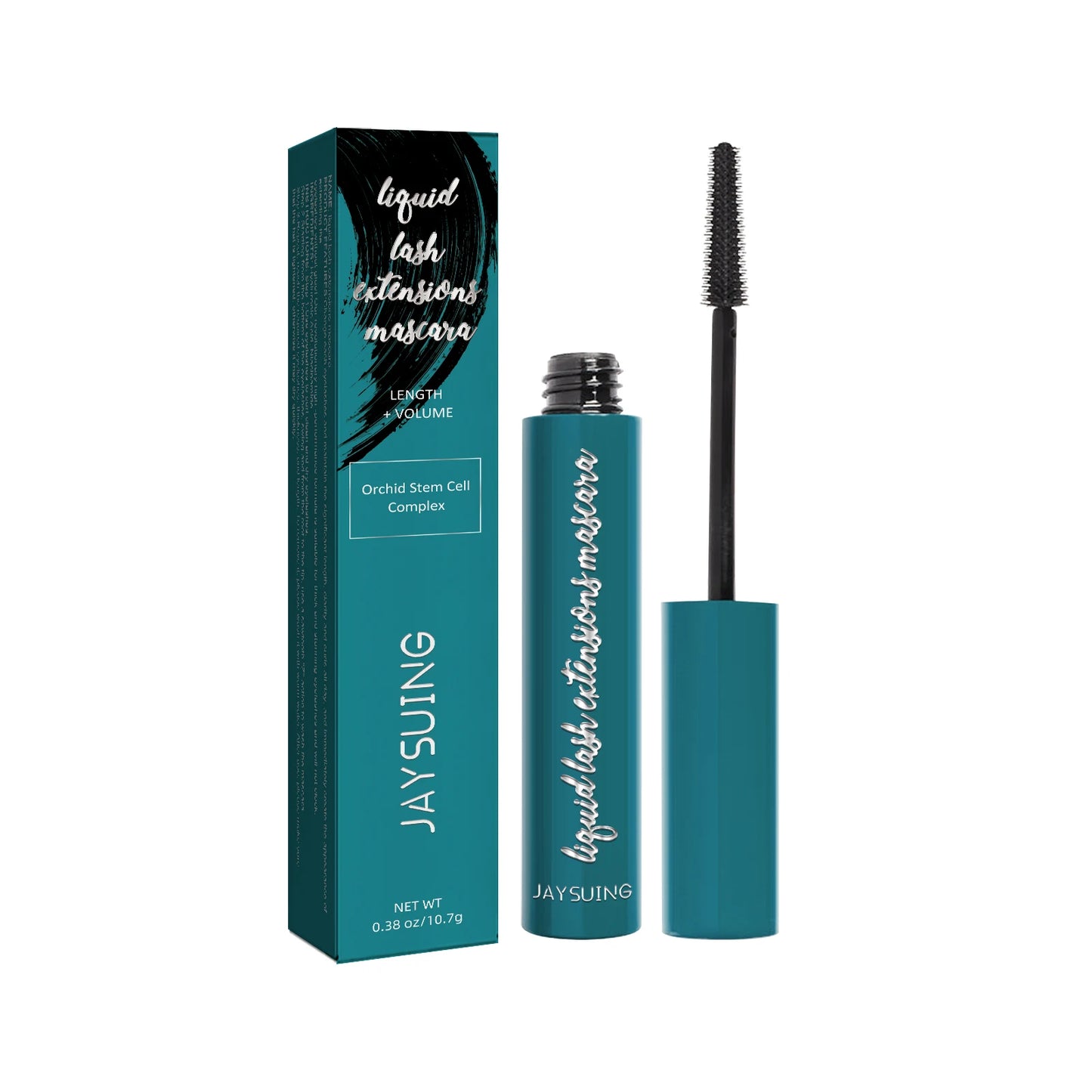 Jaysuing Mascara Liquid Lash Extensions,Natural Makeup Holding Slim Thick Curled Shaped Eyelashes Liquid Lash Extensions Mascara