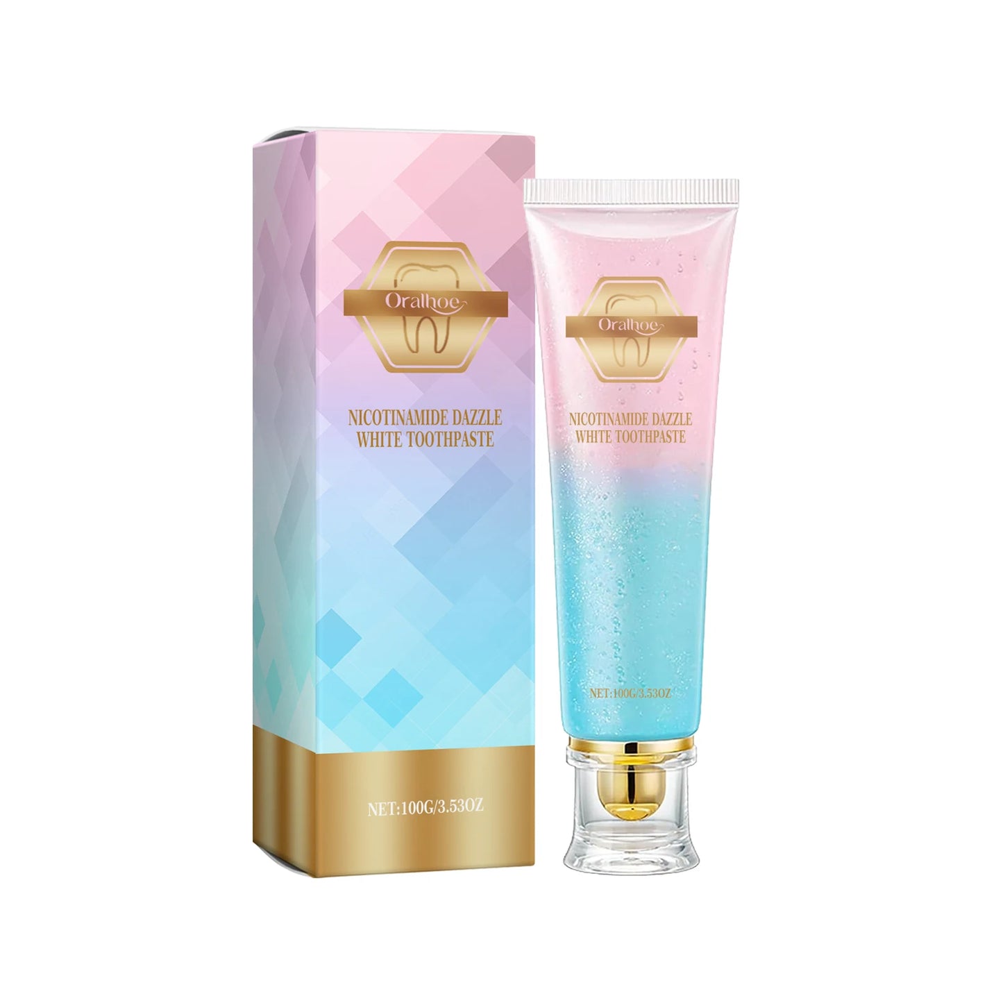 Oralhoe Niacinamide Toothpaste Remove Plaque Gentle Soothing Gum Stains Brightening Teeth Oral Deodorant Mint Dental Cleaning