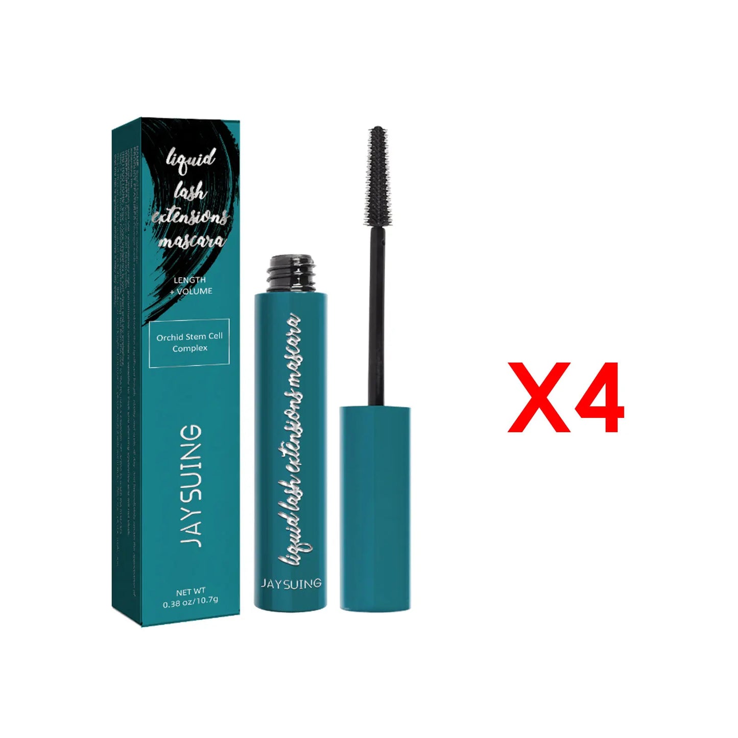 Jaysuing Mascara Liquid Lash Extensions,Natural Makeup Holding Slim Thick Curled Shaped Eyelashes Liquid Lash Extensions Mascara