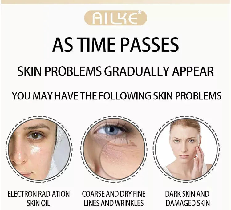 AILKE 24K gold facial essence glycerin liquid toner face skin cream whitening vitamin c brightening moisturizing beauty sets