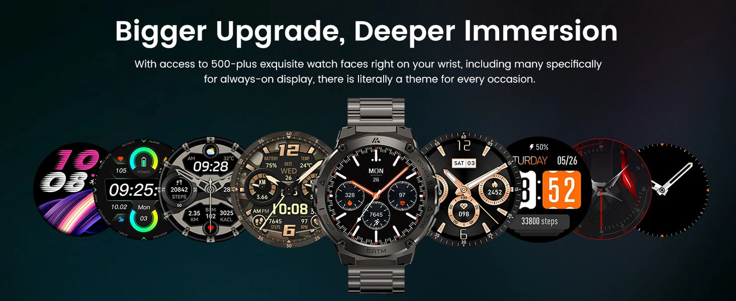 2024 Original Ticwris T3E GPS Smart Watch For Men Waterproof 5ATM IP69K 470mAh AMOLED Compass Bluetooth Call Electronic Watches