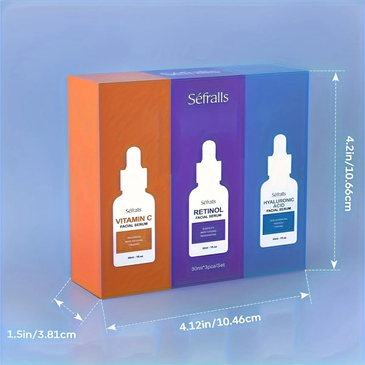 Séfralls Hyaluronic Acid VC Essence Set 30ml 3pcs Serum