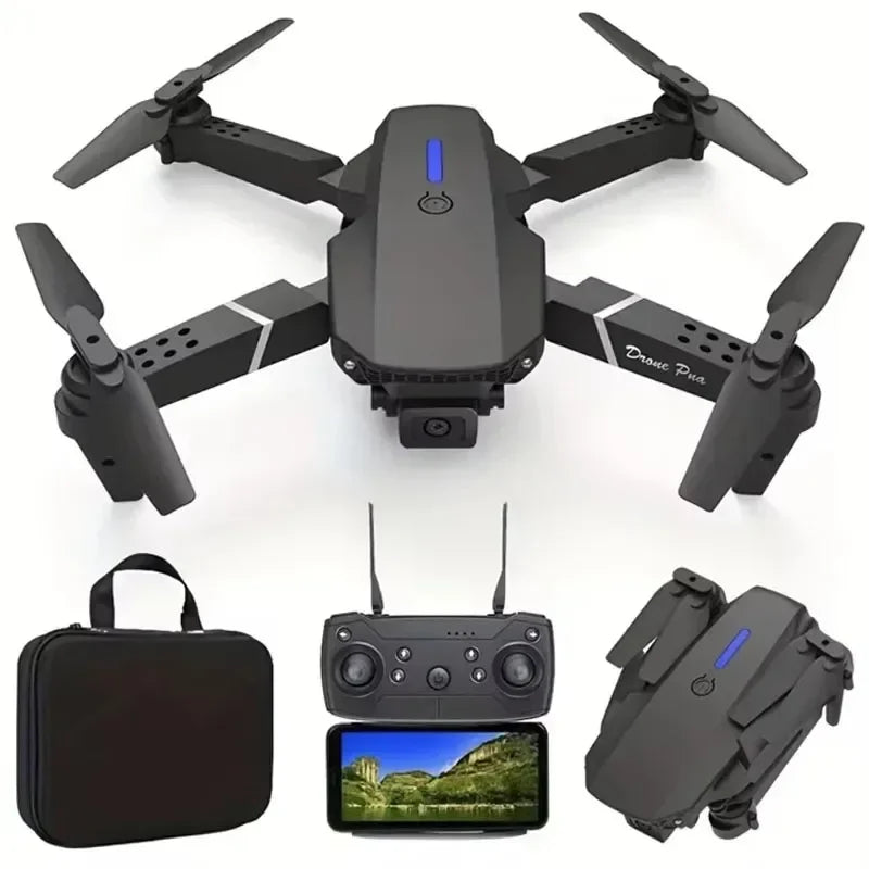 2025 E88Pro RC Drone 4K Professional With 3 Batteries Toy