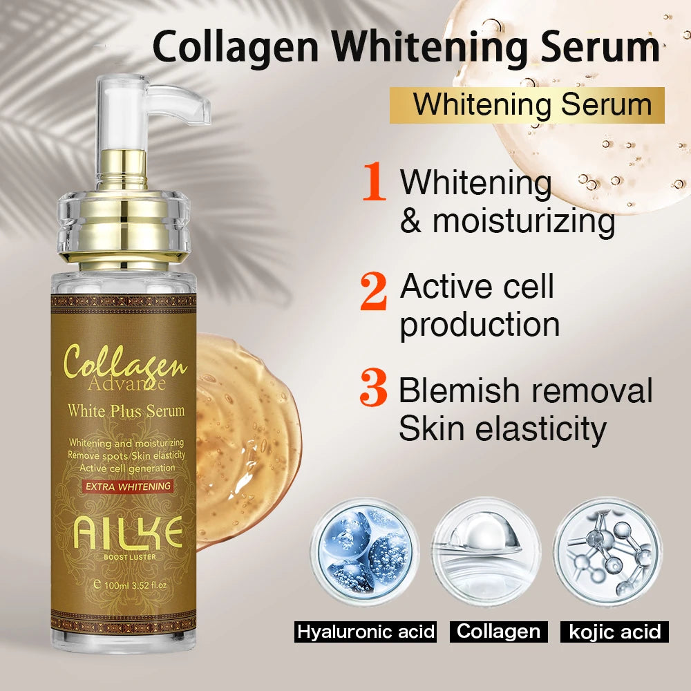 AILKE Face And Body Whitening Serum 100ML Dark Spots Remover