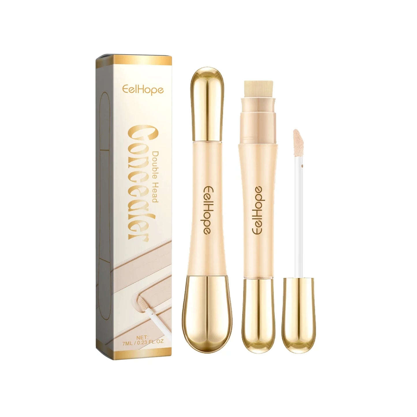 Double Head Concealer Stick Waterproof No Creasing Long-lasting Moisturizing No Separation Fullcoveage Female Makeup Products
