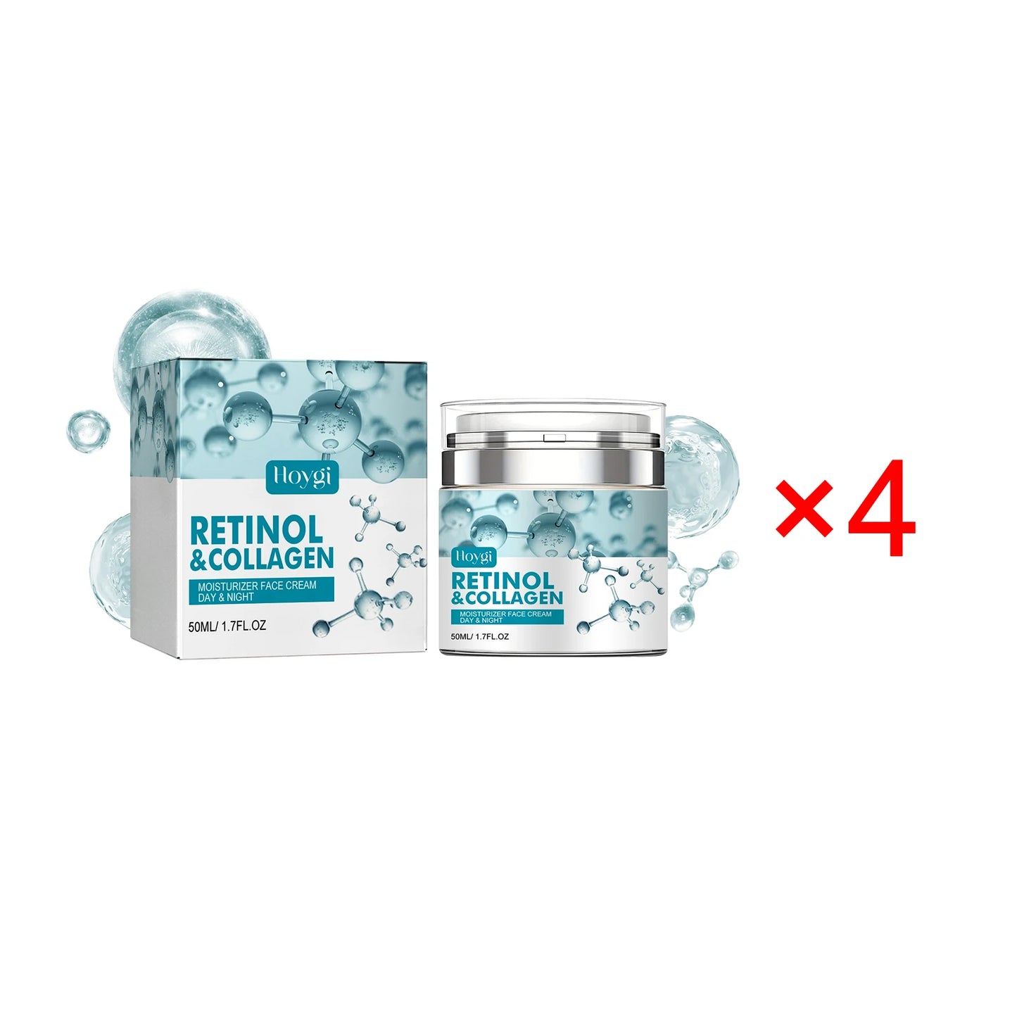 Anti Aging Retinol Collagen Day Night Moisturizer Face Cream Moist Hydrating Brightening Elastic Firming Smoothing Facial Cream