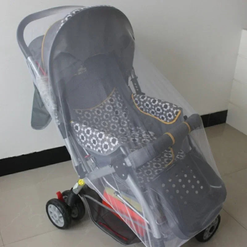 Mesh on The Stroller Infants Baby Stroller Accessories Mosquito Net Protection Newborn Kids Pushchair Fly Midge Insect Bug Cover