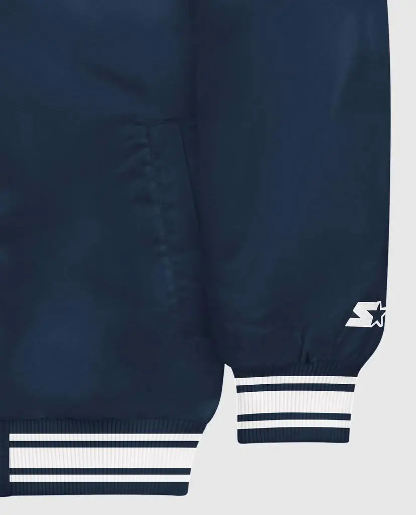 Starter | Unisesx Locker Room Full Snap Satin Jacket In Navy