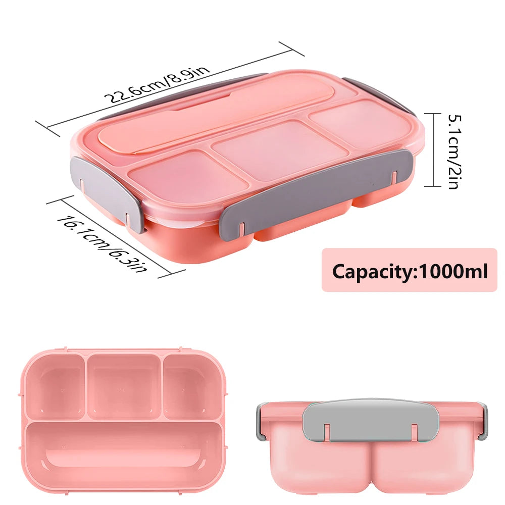 1L Plastic Electric Lunch Box Food Warmer Portable Heater for Car Or Home - Leak Proof Lunch Heating Microwave Food Containers