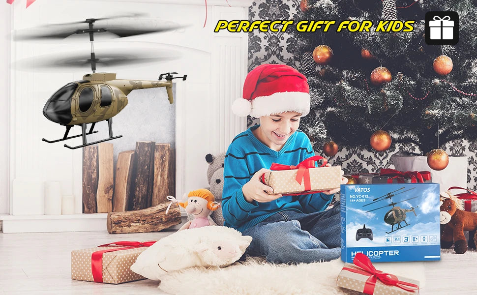 Vatos Remote Controlled Helicopter Camouflage 2.4GHz RC Toy
