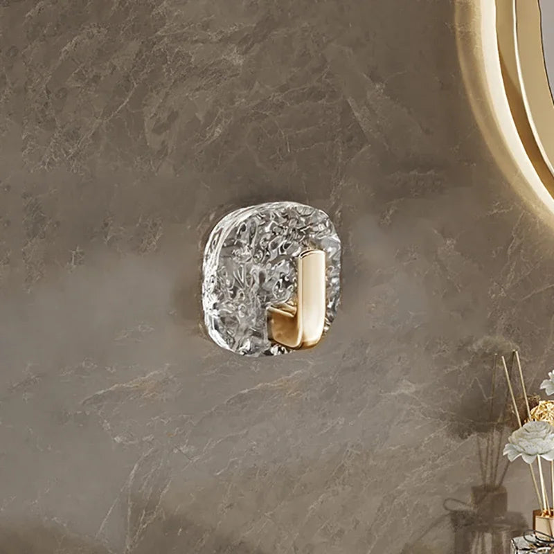 1/4PCS Self-adhesive Wall Hooks Acrylic Bathroom Hooks for Hanging Waterproof Adhesive Hook Towel Holder Home Accessories Hanger