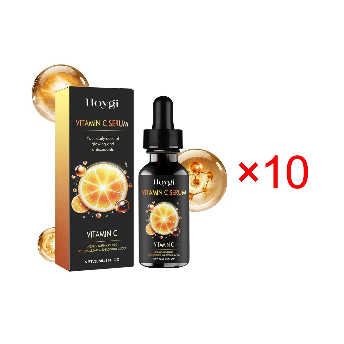 Hoygi 30ml Vitamin C Nourish Face Serum Reduce Fine Line Wrinkle Remove Dark Spots Improve Skin Elasticity Brighten Facial Serum
