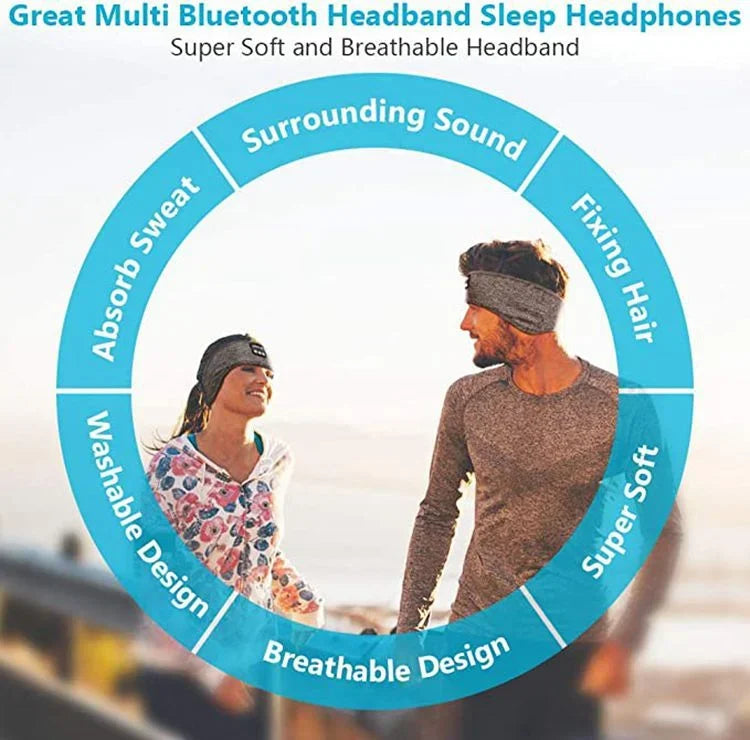 Wireless Headphones Music Eye Mask Wireless Bluetooth Bluetooth Earphones Sports Sleeping Headband Elastic Headset Headband