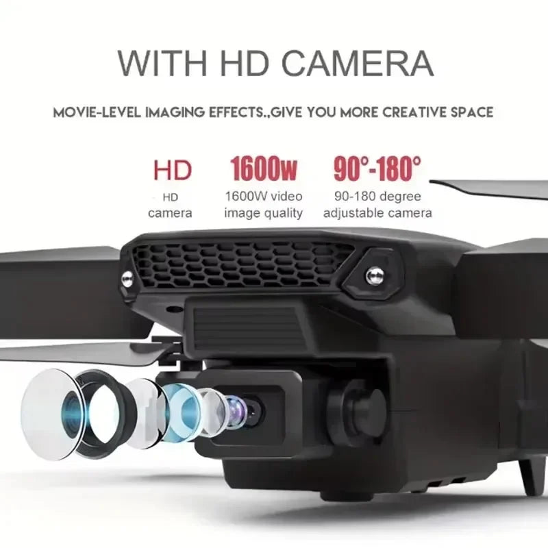 2025 E88Pro RC Drone 4K Professional With 3 Batteries Toy