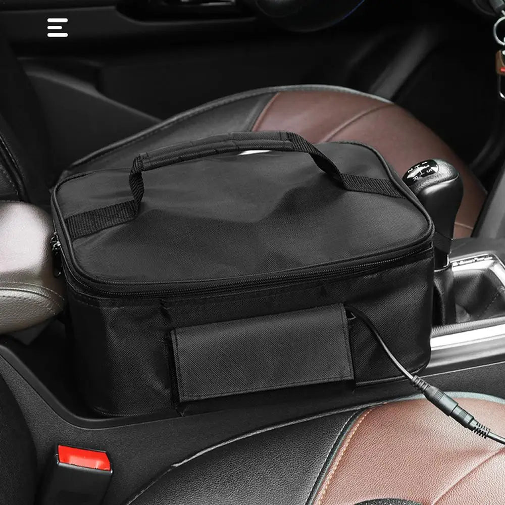 Portable 12V Personal Food Warmer Oven Car Heating Lunch Box Electric Slow Cooker For Road Trip Camping Picnic Traveling