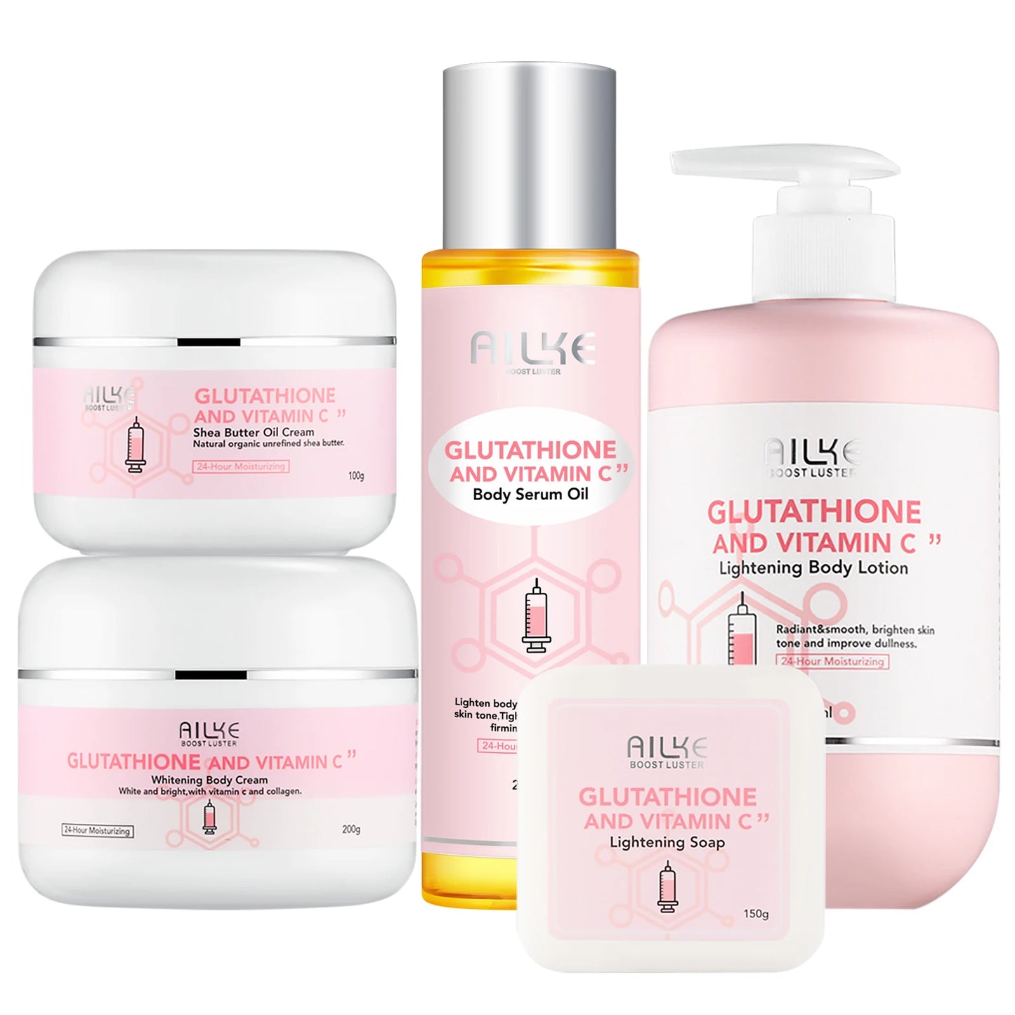 AILKE Whitening Moisturizing Anti-Freckle Body Lotion, Suitable For Face And Body, Glutathione Korean Women's Skin Care Products