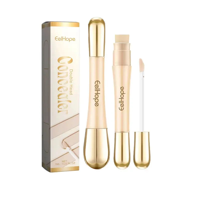 Double Head Concealer Stick Waterproof No Creasing Long-lasting Moisturizing No Separation Fullcoveage Female Makeup Products