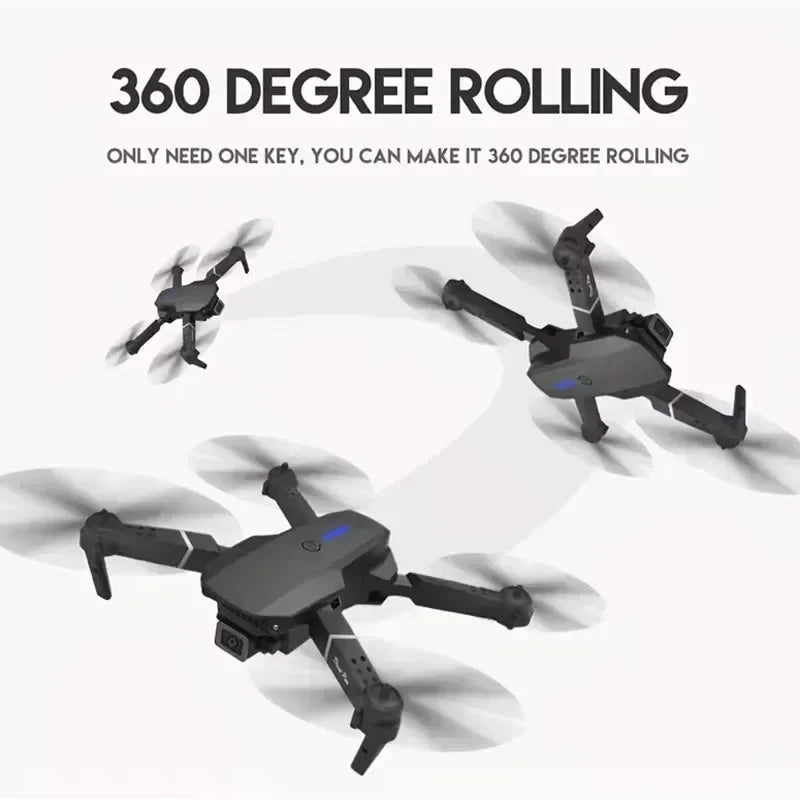 2025 E88Pro RC Drone 4K Professional With 3 Batteries Toy