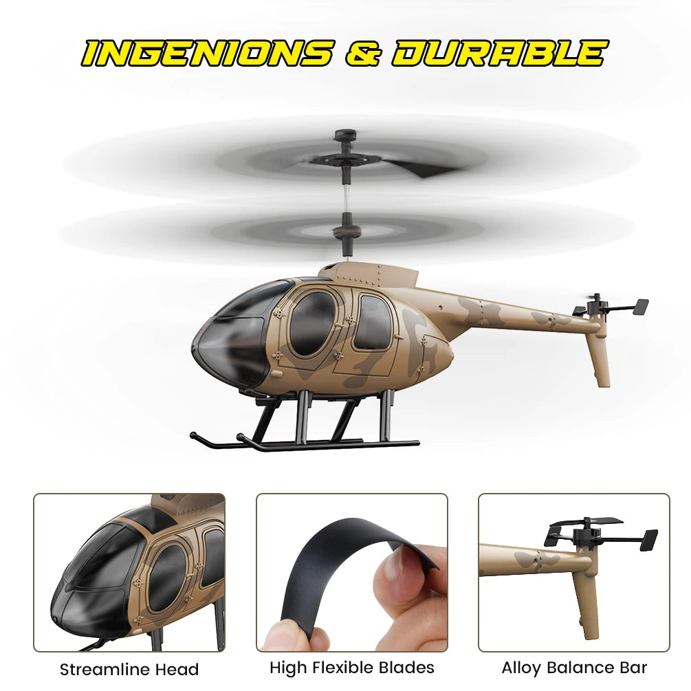 Vatos Remote Controlled Helicopter Camouflage 2.4GHz RC Toy