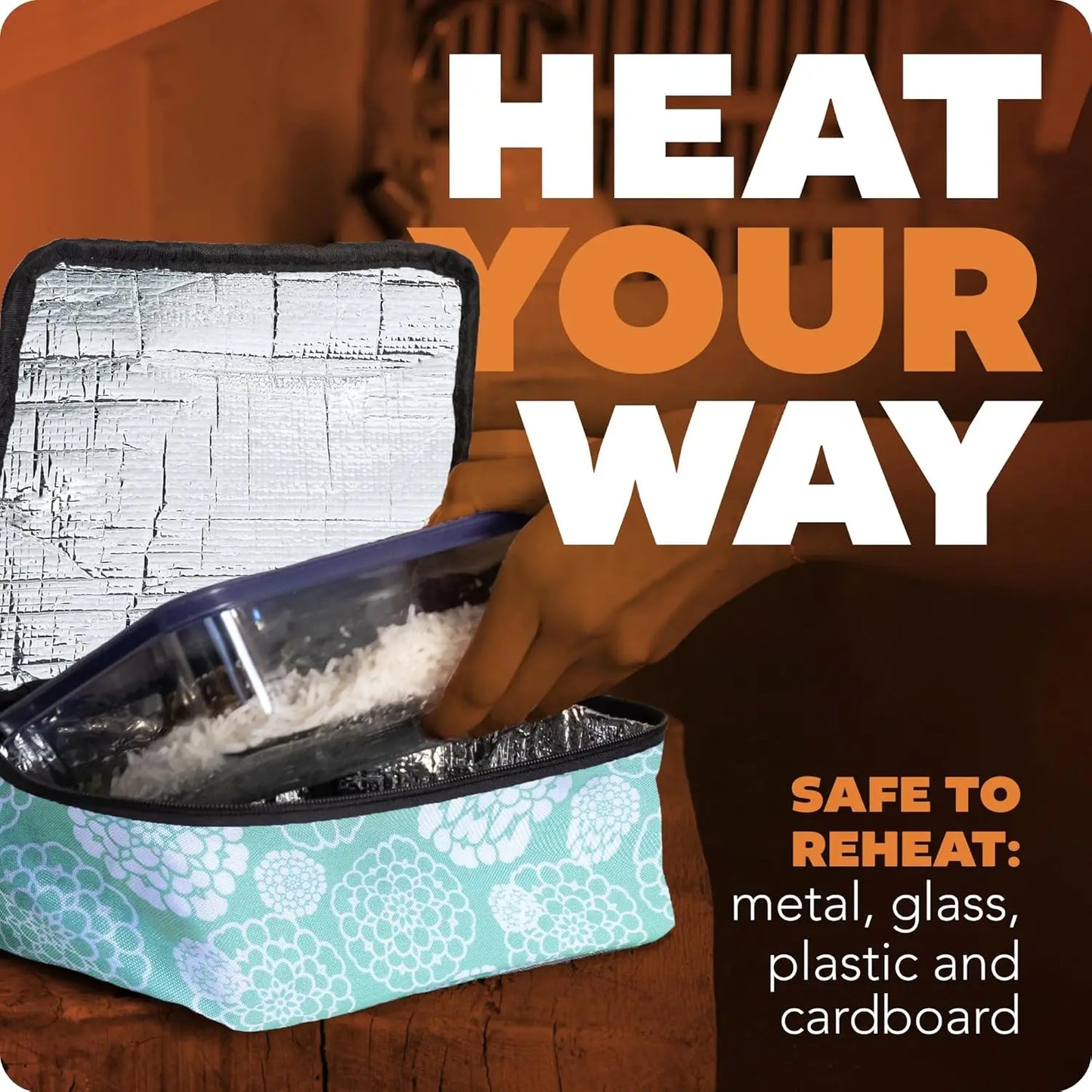 Mini Portable Electric Lunch Box Food Heater - Innovative Food Warmer & Heated Lunch Box Reheat & Keep Your Food Warm - (12V)