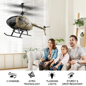 Vatos Remote Controlled Helicopter Camouflage 2.4GHz RC Toy