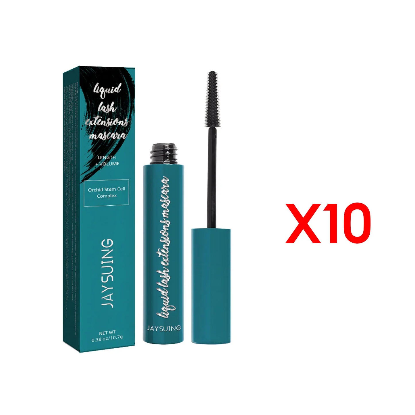 Jaysuing Mascara Liquid Lash Extensions,Natural Makeup Holding Slim Thick Curled Shaped Eyelashes Liquid Lash Extensions Mascara