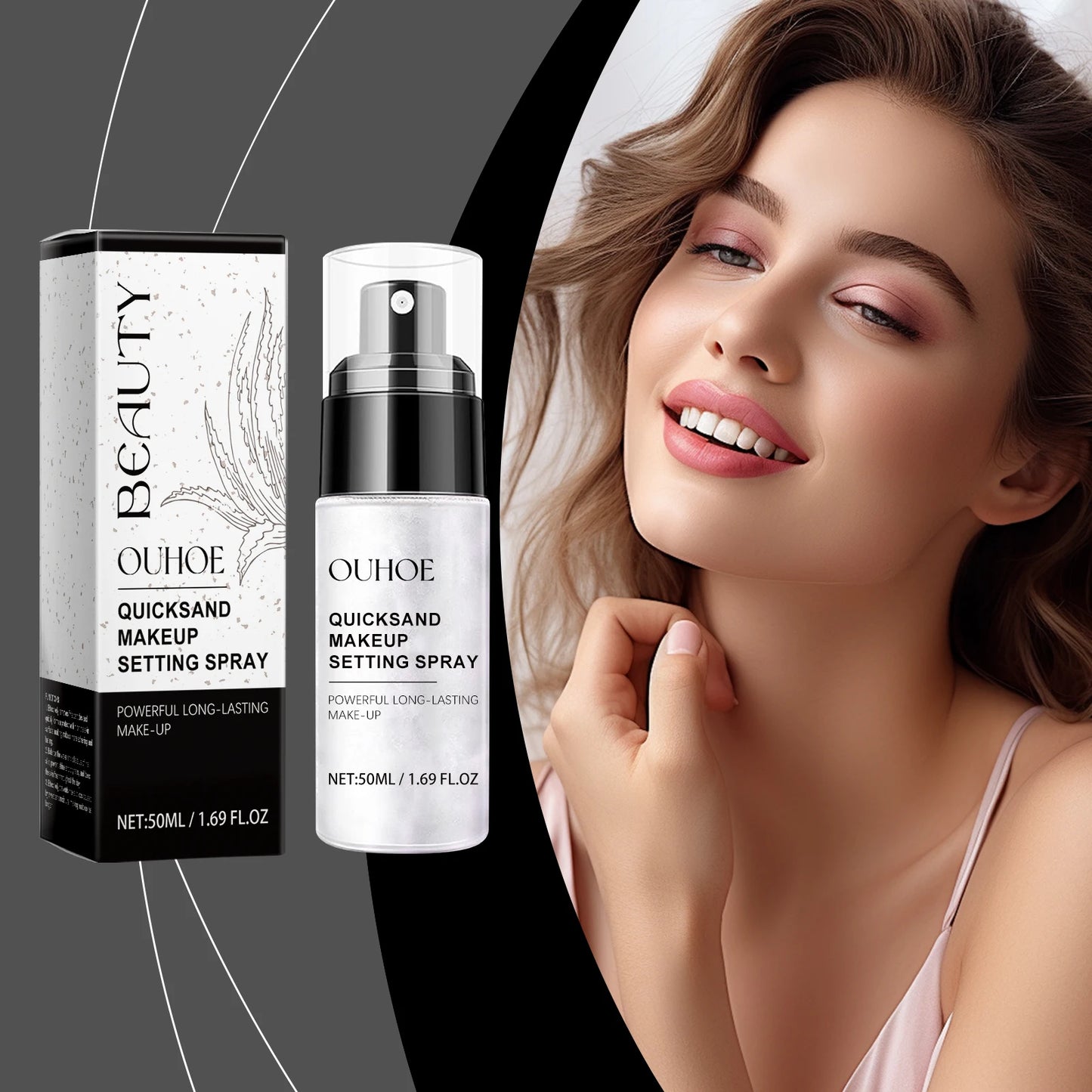 Face Loose Powder Quicksand Setting Spray Freshing Foundation Matte Oil Control Lasting Waterproof Makeup Facial Setting Powder