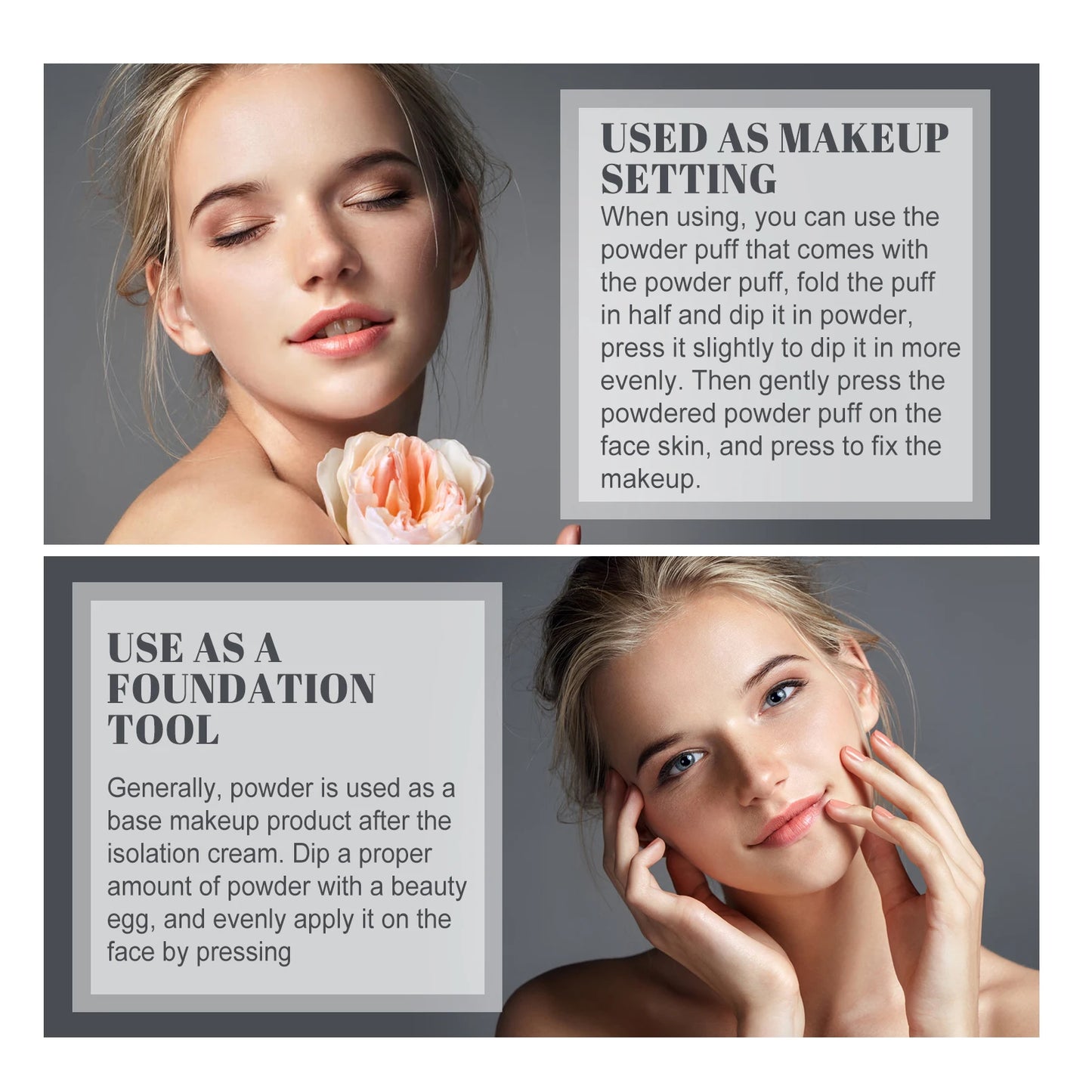 Face Loose Powder Quicksand Setting Spray Freshing Foundation Matte Oil Control Lasting Waterproof Makeup Facial Setting Powder