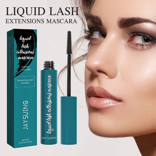 Jaysuing Mascara Liquid Lash Extensions,Natural Makeup Holding Slim Thick Curled Shaped Eyelashes Liquid Lash Extensions Mascara