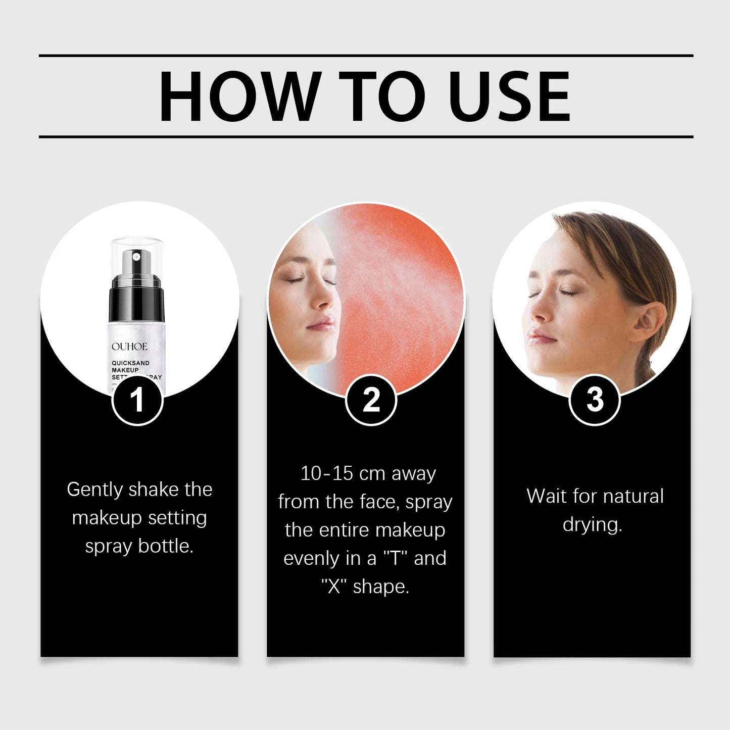 Face Loose Powder Quicksand Setting Spray Freshing Foundation Matte Oil Control Lasting Waterproof Makeup Facial Setting Powder