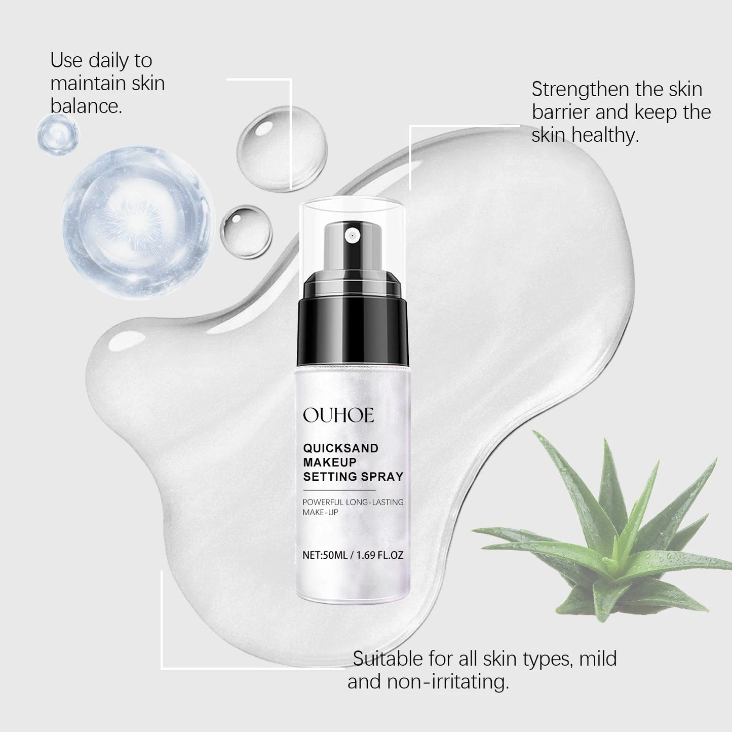Face Loose Powder Quicksand Setting Spray Freshing Foundation Matte Oil Control Lasting Waterproof Makeup Facial Setting Powder