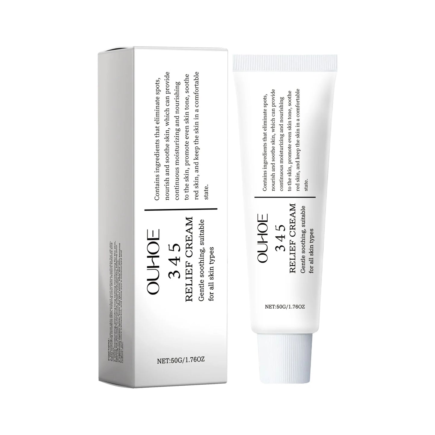 Ouhoe 50g 345 Relief Cream Brightening Skin Moisturizer