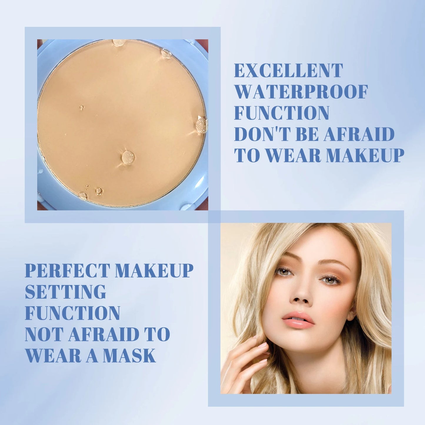 Face Loose Powder Quicksand Setting Spray Freshing Foundation Matte Oil Control Lasting Waterproof Makeup Facial Setting Powder