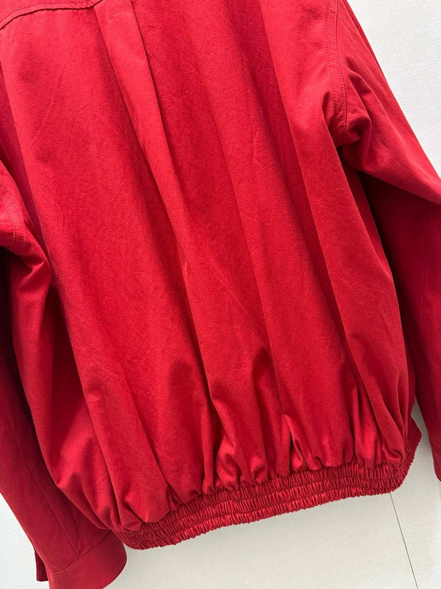 Casual Loose Cotton Women Fashion Red Sports Style Single Breasted Jacket 25 Spring Summer New Sweet Embroidered Letter Top A516
