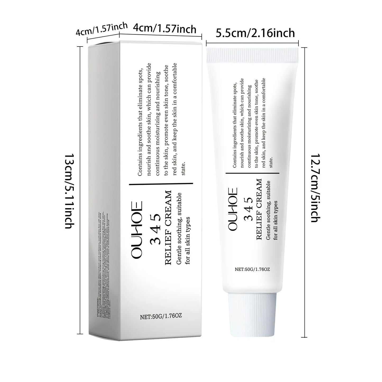 Ouhoe 50g 345 Relief Cream Brightening Skin Hydrate