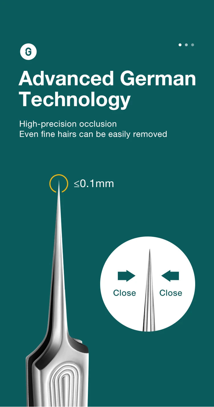 MR.GREEN Ingrown Hair Tweezers Needle Nose Pointed Tips