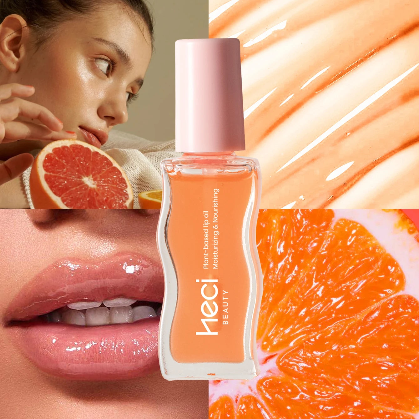 4pcs Fruity Tinted Lip Oil, Moisturizing Jelly Lip Gloss