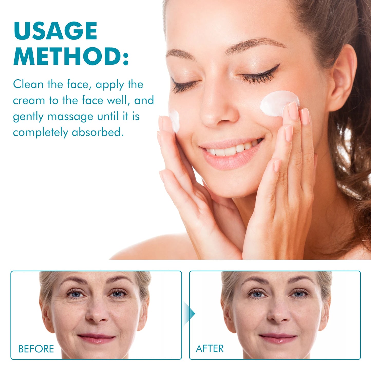 Anti Aging Retinol Collagen Day Night Moisturizer Face Cream Moist Hydrating Brightening Elastic Firming Smoothing Facial Cream