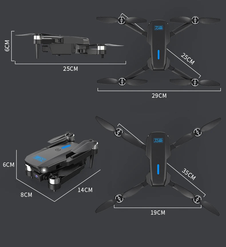 E88MAX Brushless HD Dual Camera Drone WIFI FPV Aerial Photography Foldable RC Quadcopter Helicopter