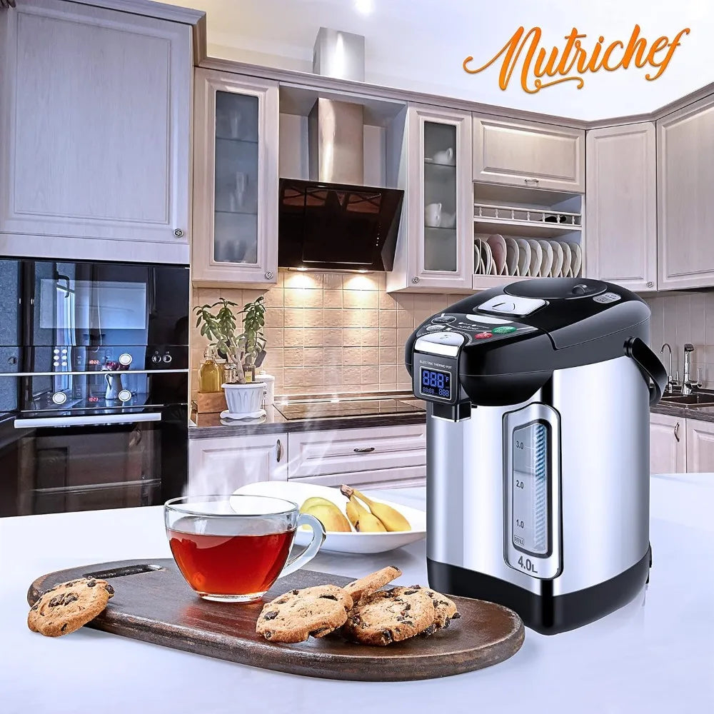 Digital Water Boiler and Warmer,Stainless Electric Hot Water Dispenser,LCD Display,Rotating Base,Keep Warm,Auto Shut Off