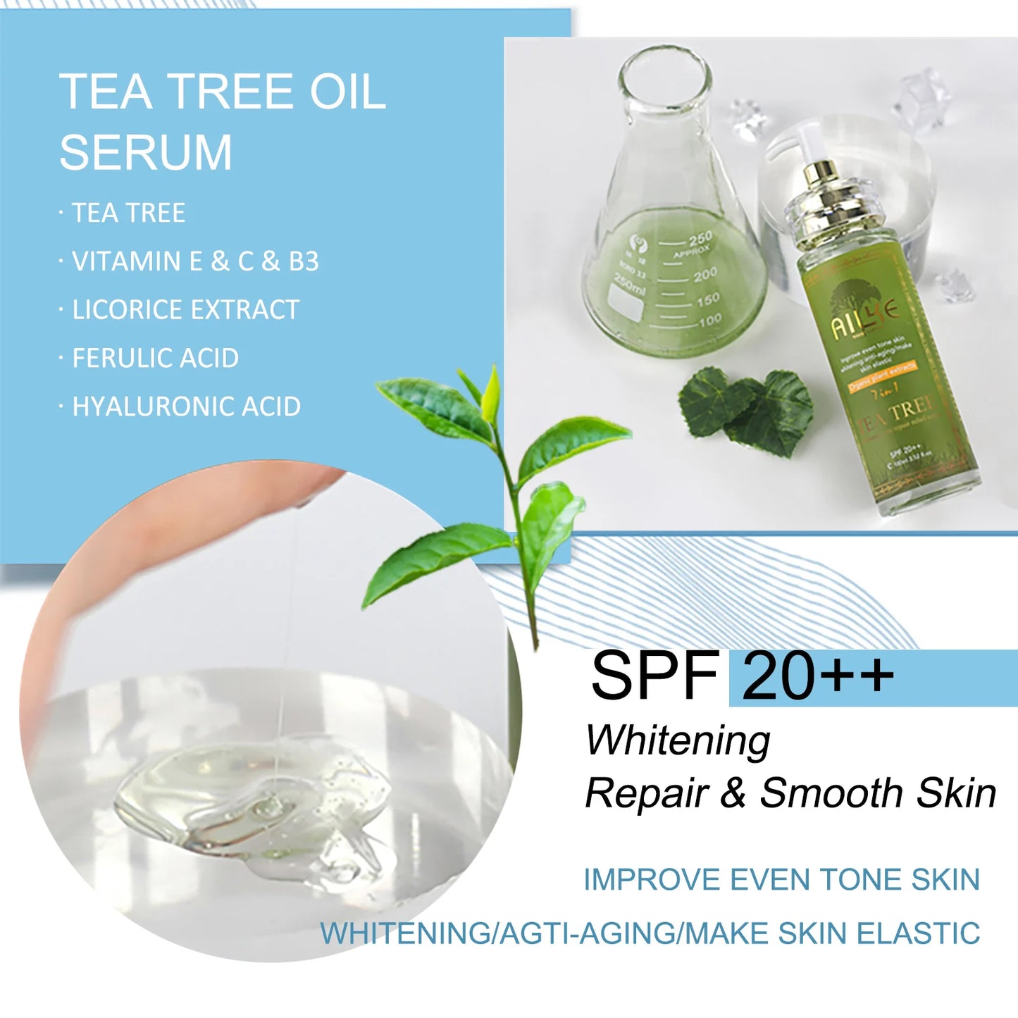AILKE Face And Body Whitening Serum 100ML Dark Spots Remover