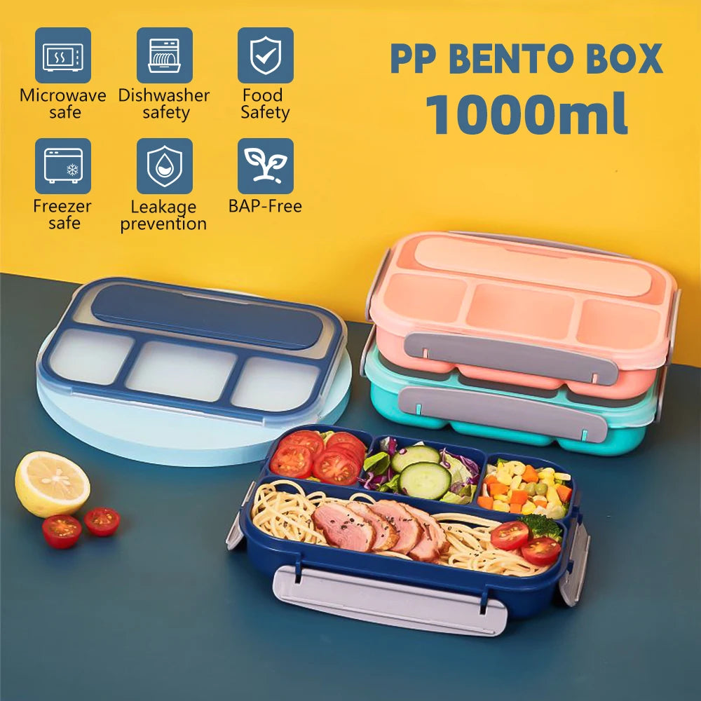 1L Plastic Electric Lunch Box Food Warmer Portable Heater for Car Or Home - Leak Proof Lunch Heating Microwave Food Containers