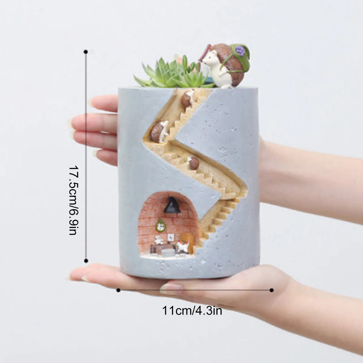 1/5pcs Creative Animal Resin Flower Pot Planter Rabbit Hedgehog Decorative Pot Desktop Ornament Plants Pot for Garden
Home Decor