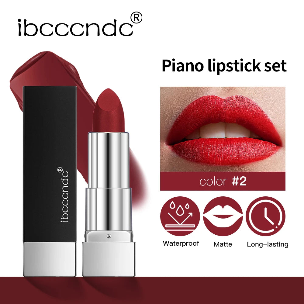 8Pcs/Set Velvet Matte Lipstick Set Long Lasting Waterproof