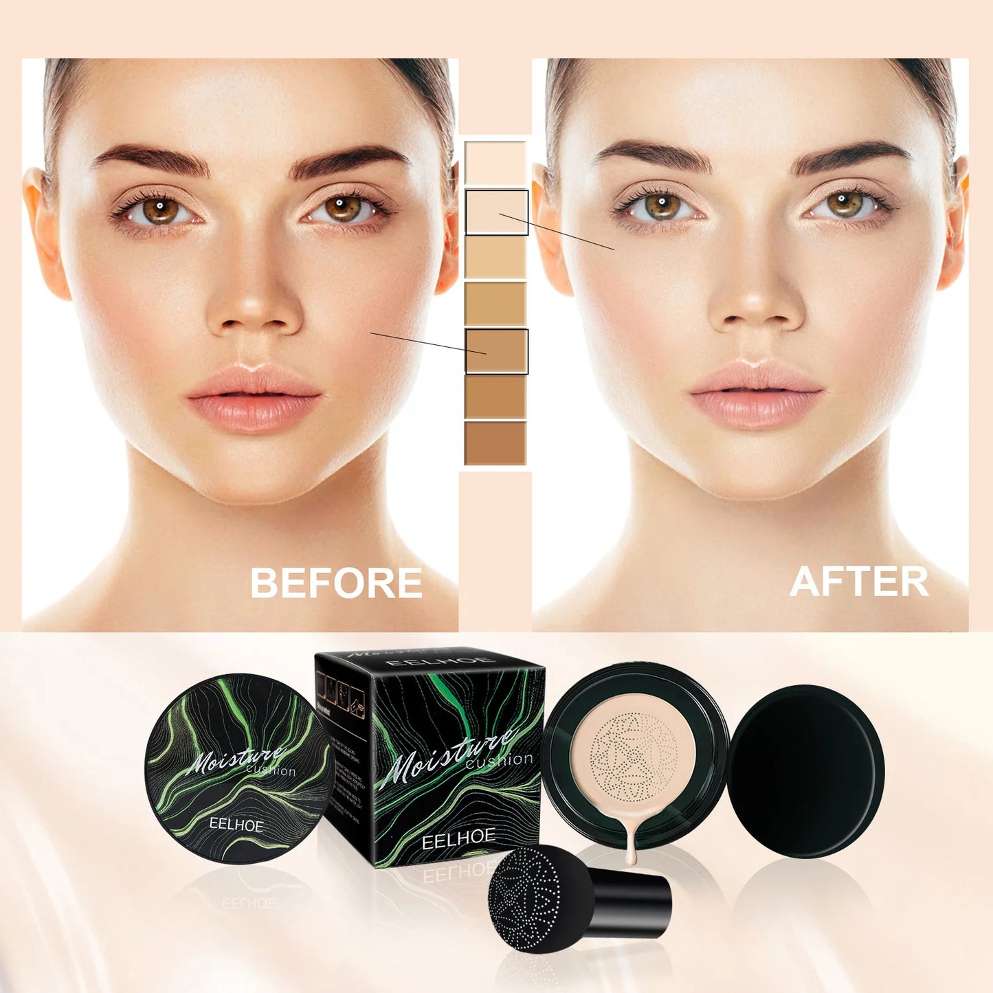 EELHOE Mushroom Head Air Cushion BB Cream Waterproof Makeup