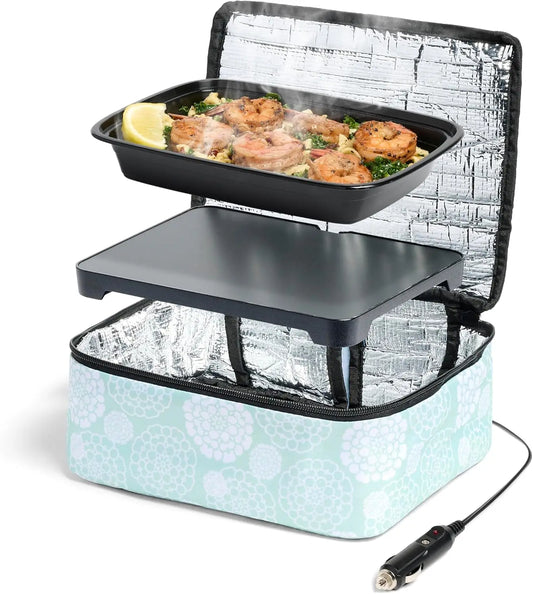Mini Portable Electric Lunch Box Food Heater - Innovative Food Warmer & Heated Lunch Box Reheat & Keep Your Food Warm - (12V)