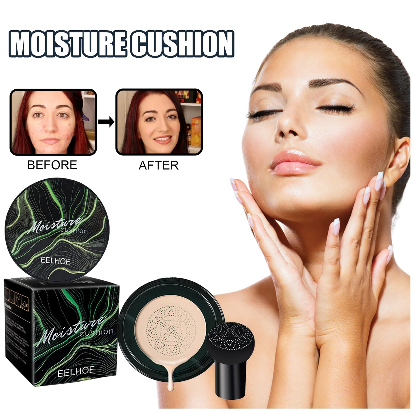 EELHOE Mushroom Head Air Cushion BB Cream Waterproof Makeup
