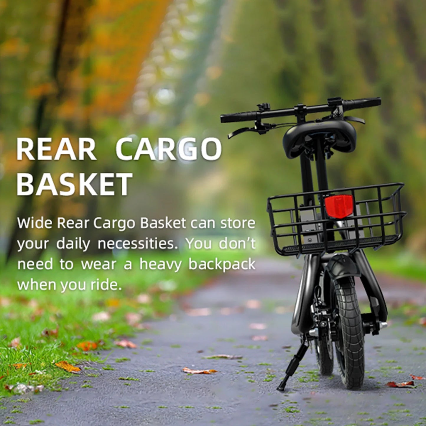 450W adult electric scooter, 18MPH with seat and shopping basket for pets, suitable for women's outdoor riding electric scooter